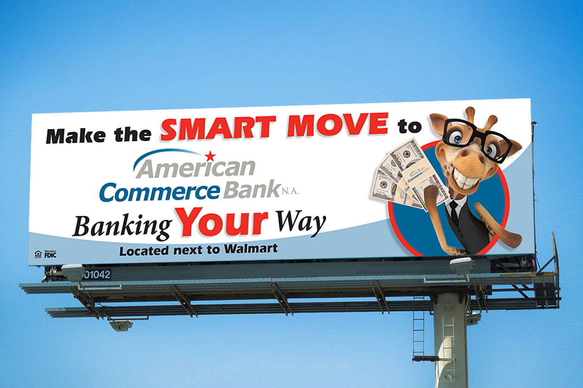 american commerce bank smart move george money billboard
