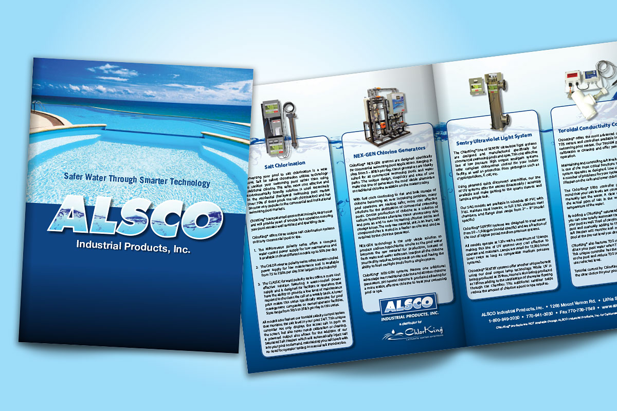 alsco industrial products chlorking pool show brochure