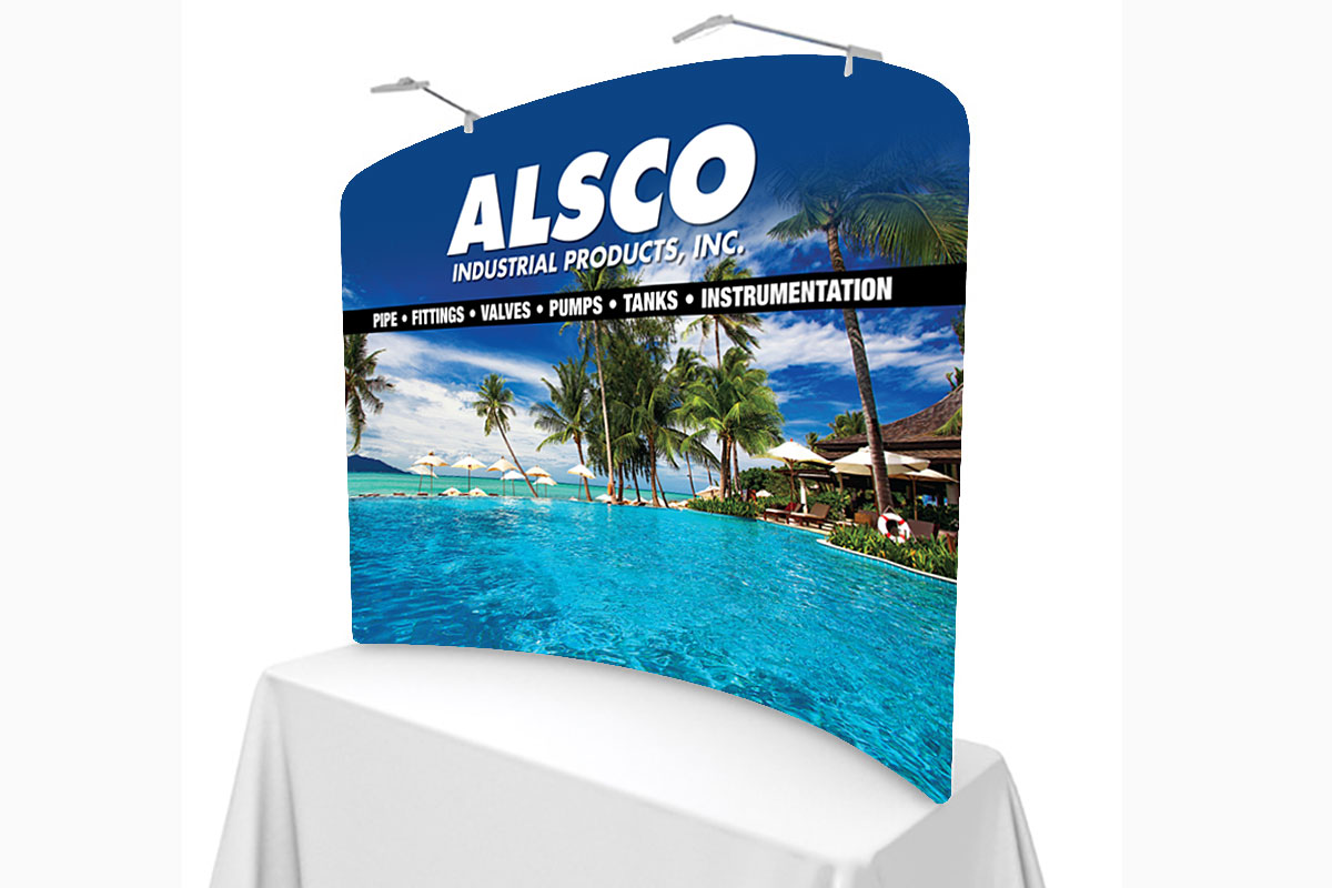 alsco industrial products pool show tabletop display