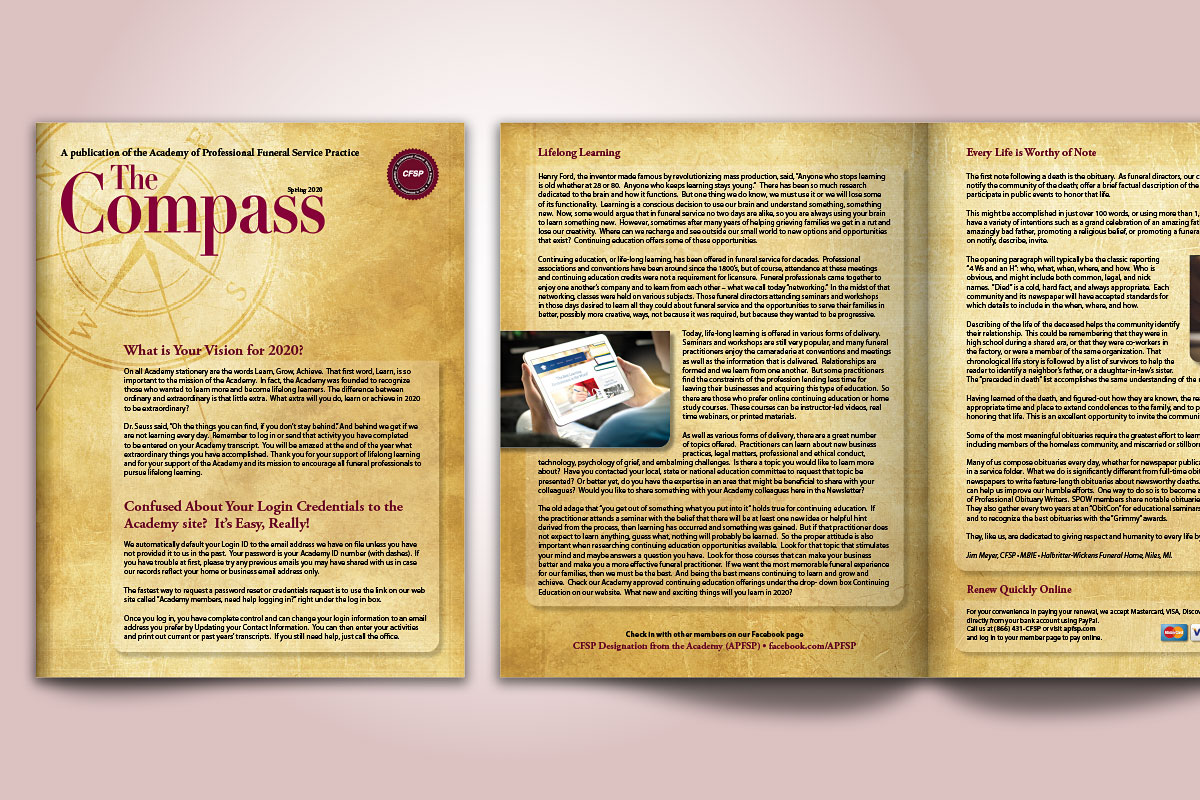apfsp compass spring 2020 newsletter