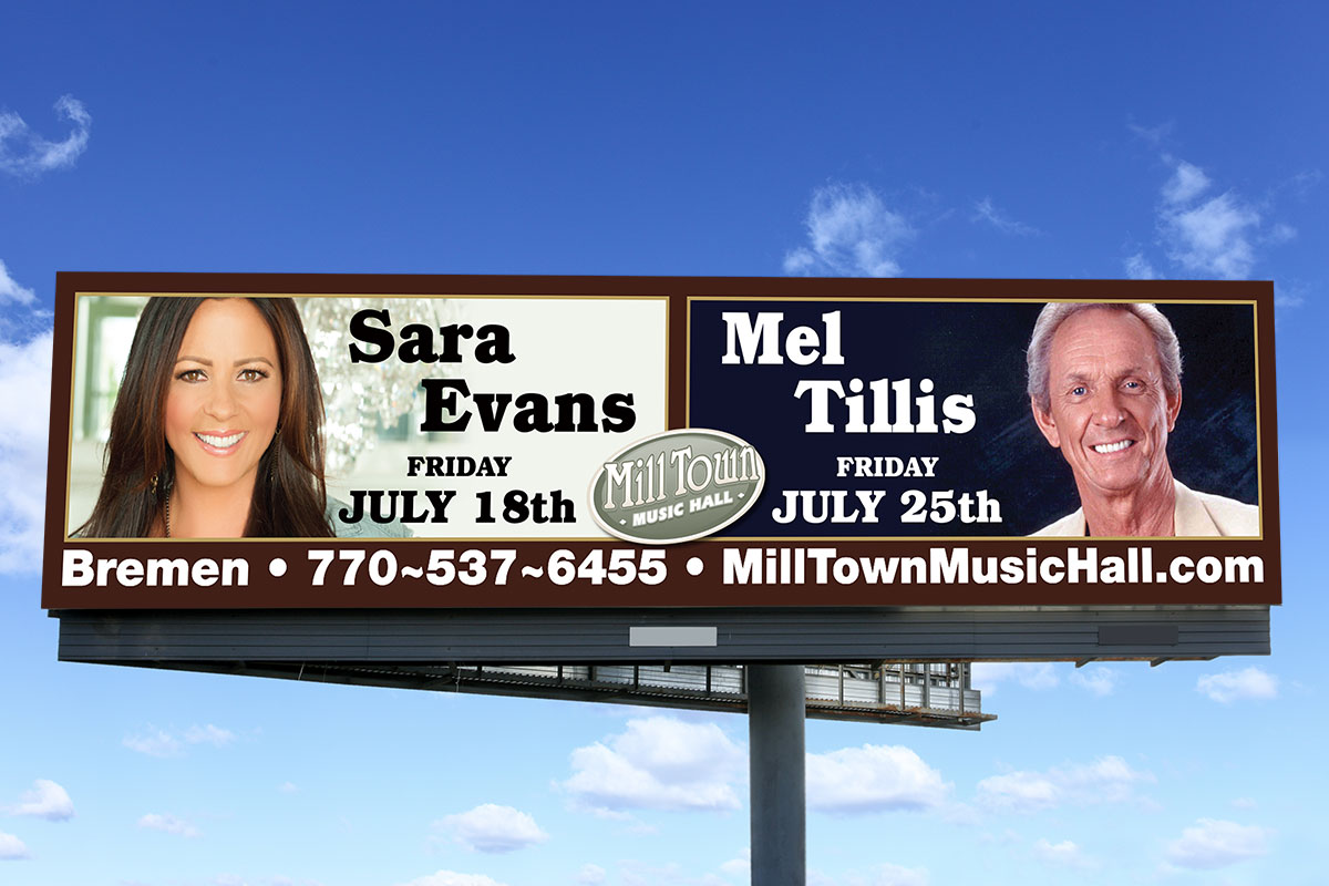 mill town music hall sara evans mel tillis billboard